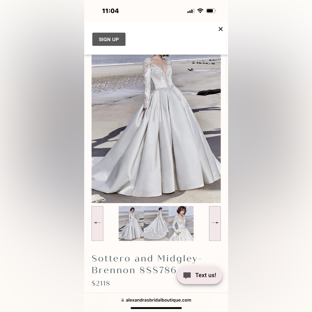 Wedding Dress by: Sottero and Midgley by Maggie Sottero